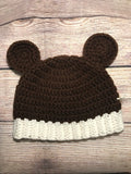 Brown Bear Child Beanie Hat